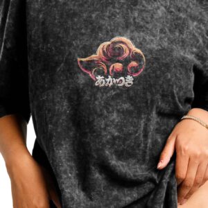 Akatsuki Brush Stroke Vintage T Shirt 4