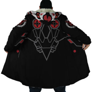 Genji Oni Mask Overwatch Hooded Cloak Coat 6