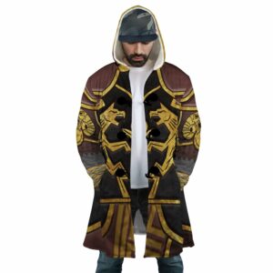 Kratus Ares Armor God of War Hooded Cloak Coat 3