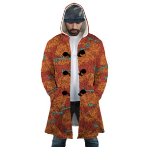 Mera Mera No Mi Devil Fruit One Piece Hooded Cloak Coats 5