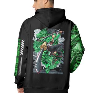 Nitoryu Zoro Urban Unisex Pullover Hoodie 4