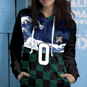 Personalized Kamado Tanjiro Unisex Pullover Hoodie 3