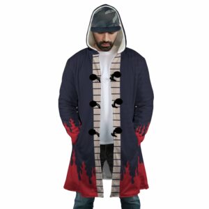 Portgas d Aces Arc One Piece Hooded Cloak Coat 3