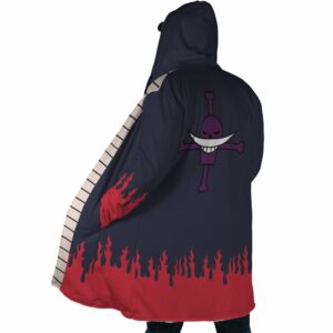 Portgas d Aces Arc One Piece Hooded Cloak Coat 5