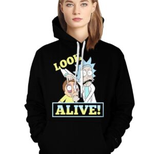 Rick Morty Peace II Unisex Pullover Hoodie 2
