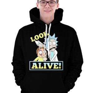 Rick Morty Peace II Unisex Pullover Hoodie 4