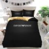 Armani Logo Custom Bedding Set Duvet Cover Pillowcases