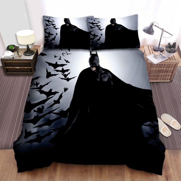 Batman Begins Movie Batman In The Dark Poster Bed Sheets Spread Duvet Cover Bedding Set