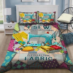 Collecting Fabric For Sewing Bed Sheets Spread Duvet Cover Bedding Set