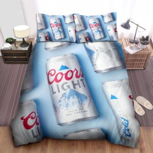 Coors Light Bed Sheets Spread Duvet Cover Bedding Set