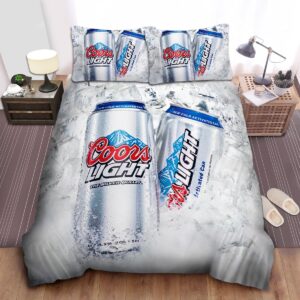 Coors Light The Silver Bullet Bed Sheets Spread Duvet Cover Bedding Set