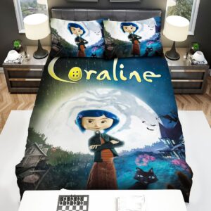 Coraline And The Full Moon Bed Sheets Spread Duvet Cover Bedding Set