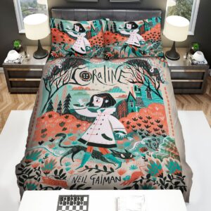 Coraline With Cat Art Bed Sheets Spread Duvet Cover Bedding Set