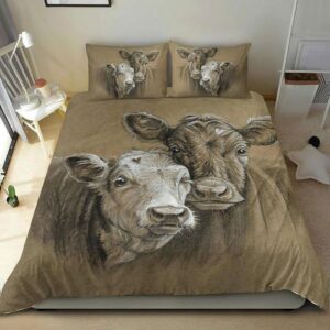 Cow Bed Sheets Spread Duvet Cover Bedding Set 1