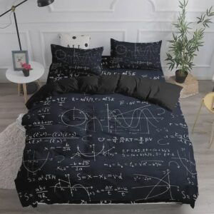 Creative Design Math Formula Pattern Bed Sheets Spread Duvet Cover Bedding Set