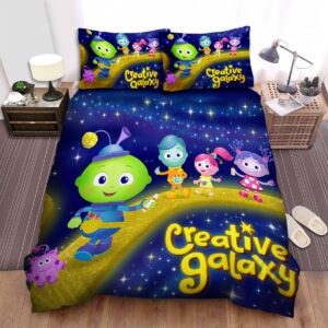 Creative Galaxy Arty Friends Poster Bed Sheets Spread Duvet Cover Bedding Set