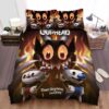 Cuphead The Devil Behind Cuphead And Mugman Bed Sheets Spread Duvet Cover Bedding Set