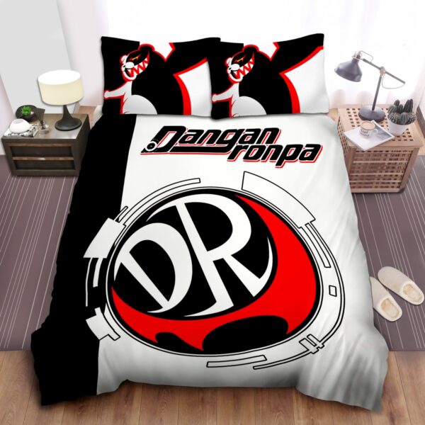 Danganronpa Monokuma Bear Artwork Bed Sheets Spread Duvet Cover Bedding Set
