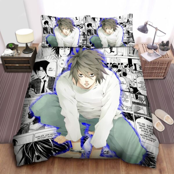 Death Note Manga Page Bed Sheets Spread Duvet Cover Bedding Set