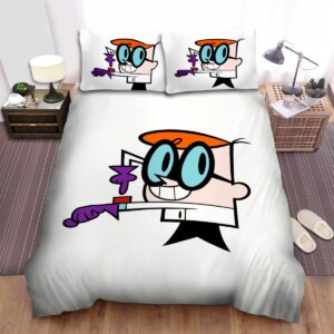 Dexter And The Red Button In Dexters Laboratory Bed Sheets Spread Duvet Cover Bedding Set