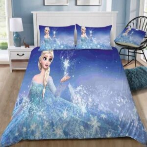 Disney Frozen Elsa The Beautiful Queen Version 32 Duvet Cover Bedding Set