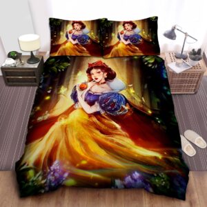 Disney Princess Snow White The Poisoned Apple Art Bed Sheet Spread Duvet Cover Bedding Set