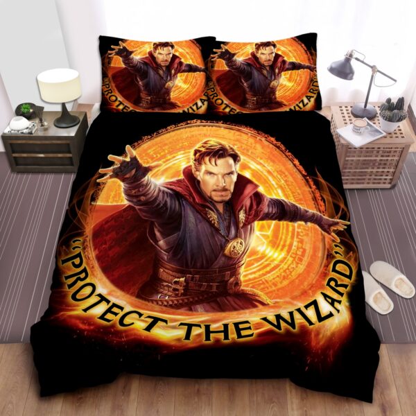 Doctor Strange Protect The Wizard Bed Sheets Spread Duvet Cover Bedding Set