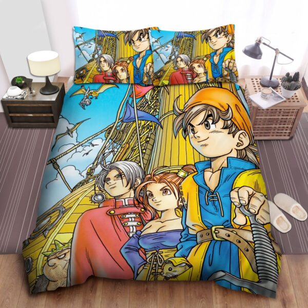 Dragon Quest Viii Characters Art Cover Bed Sheets Spread Duvet Cover Bedding Set
