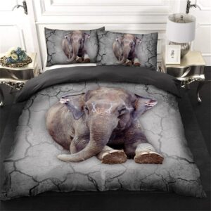 Elephant Bedding Set Duvet Cover Pillow Cases