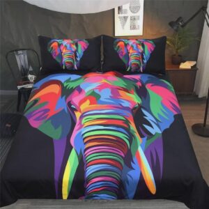 Elephant Bedding Set Spiritual Elephant Duvet Cover Pillow Cases