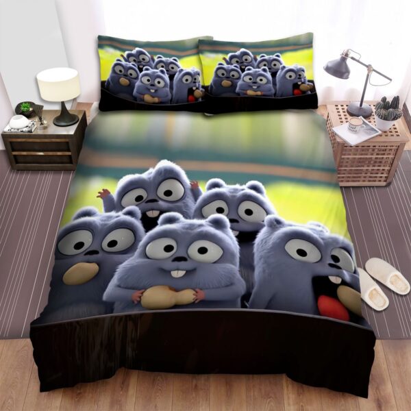 Grizzy And The Lemmings The Lemmings Illustration Bed Sheets Spread Duvet Cover Bedding Set