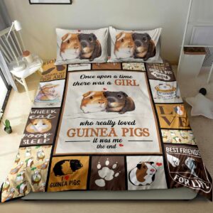 Guinea Pigs Just A Girl Who Loves Guinea Pigs Bedding Set Bed Sheets Spread Duvet Cover Bedding Set