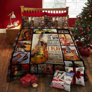 Guitar Bed Sheets Spread Comforter Duvet Cover Bedding Set