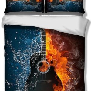 Guitar Duvet Bedding Set Duvet Cover Pillow Cases