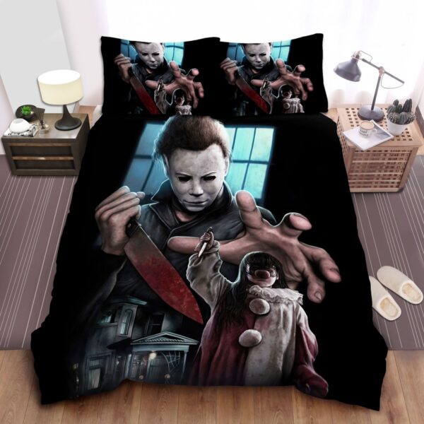 Halloween The Return Of Michael Myers Bed Sheets Spread Duvet Cover Bedding Set