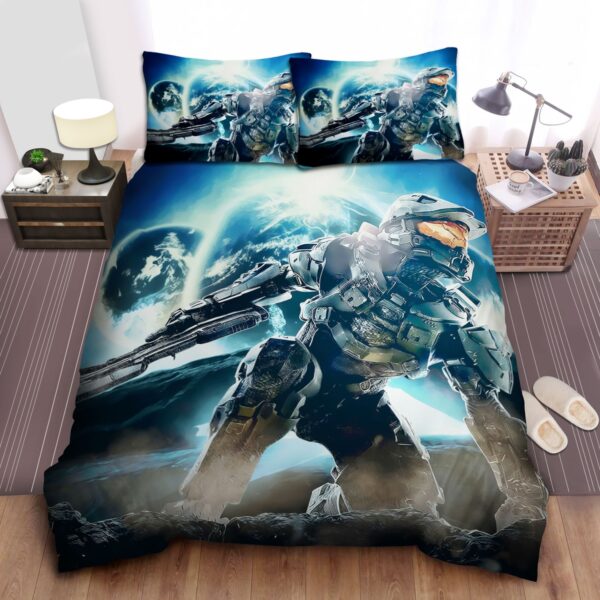 Halo In Outer Space Bed Sheets Spread Duvet Cover Bedding Set