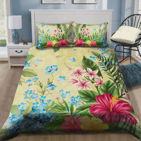 Hibiscus Flower Bed Sheets Spread Duvet Cover Bedding Set