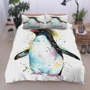 Huge Penguin Bed Sheets Spread Duvet Cover Bedding Set