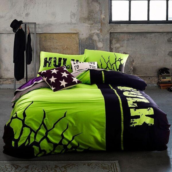 Incredible Hulk Iconic Colors Duvet Cover Bedding Set
