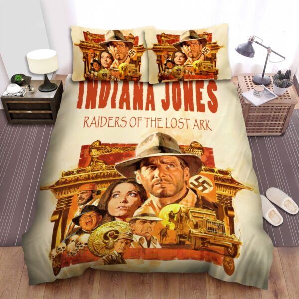 Indiana Jones And The Raiders Of The Lost Ark The Golden Temple Bed Sheets Spread Duvet Cover Bedding Set
