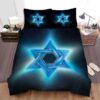 Judaism Blue Radiant Star Of David Bed Sheets Spread Comforter Duvet Cover Bedding Set