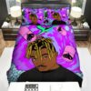 Juice Wrld And Drugs Cartoon Artwork Bed Sheets Spread Duvet Cover Bedding Set