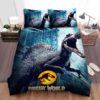 Jurassic World Dominion 2022 Movie Poster Ver 4 Bed Sheets Spread Duvet Cover Bedding Set