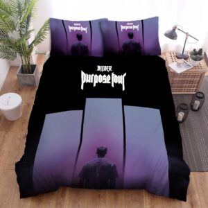 Justin Bieber In Purpose World Tour Poster Bed Sheets Spread Duvet Cover Bedding Set