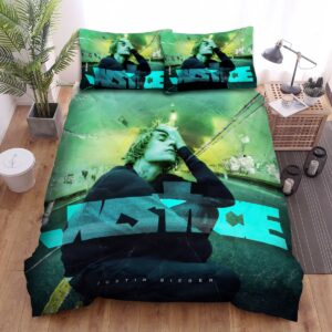 Justin Bieber Justice Album Art Cover Bed Sheets Spread Duvet Cover Bedding Set