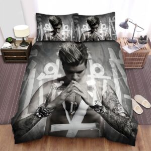 Justin Bieber Purpose Album Art Cover Bed Sheets Spread Duvet Cover Bedding Set