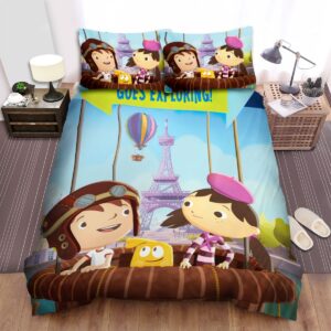 Justin Time Far Away Friends Bed Sheets Spread Duvet Cover Bedding Set
