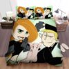 Kim Possible Ron And Rufus Posing Bed Sheets Spread Duvet Cover Bedding Set