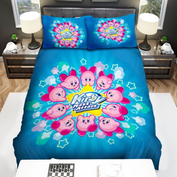 Kirby Mass Attack Bed Sheets Spread Comforter Duvet Cover Bedding Set