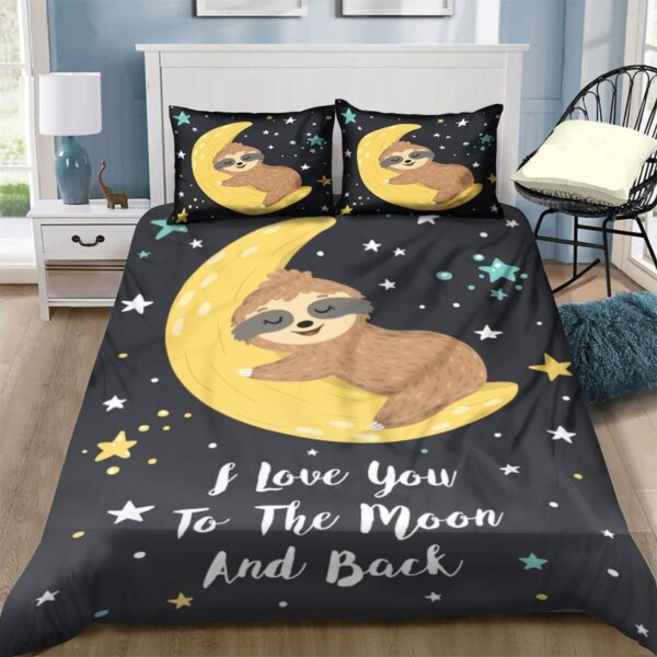 Limited Edition Sloth I Love You To The Moon And Back Bedding Set